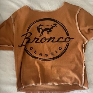 Orange graphics baby tee